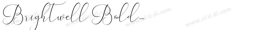 Brightwell Bold字体转换